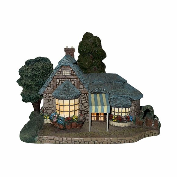 Vtg Hawthorne Village Kinkade's Falbrooke Florist - Picture 2 of 11